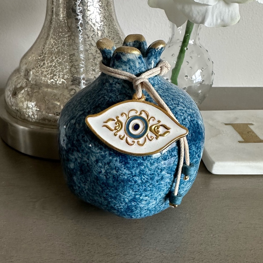 Greek Pomegranate (Rodi) with evil eye (mati)